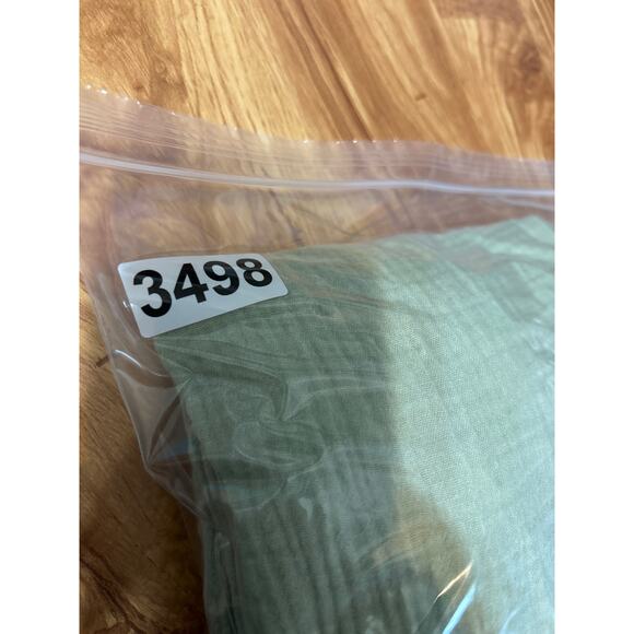 Universal Thread Dress 2X Green Puff Sleeve Gauzy Tier Boho Cowgirl Western - Picture 13 of 13